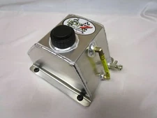 2 QT Aluminum Low Pro Fuel Gas Tank Cell Go Kart Snowmble Flat Mount Racing Part