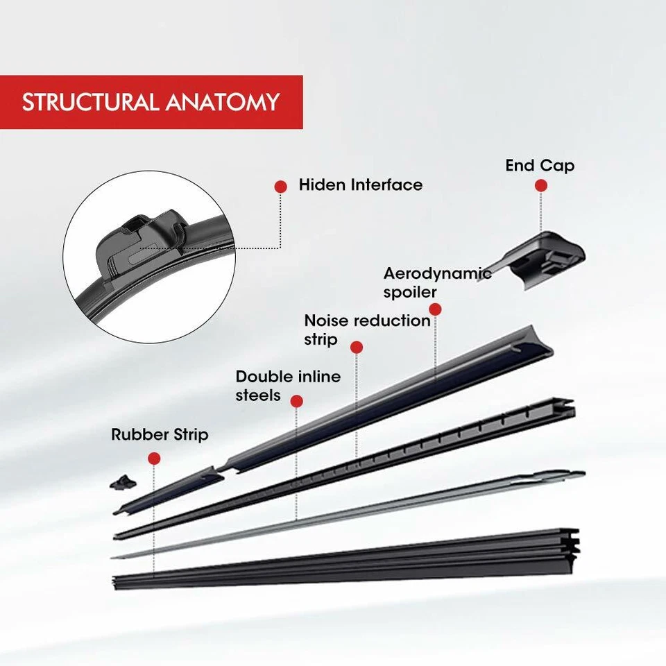 Limpiaparabrisas manual universal 2 piezas para Polaris RZR XP Can Am Foto 4 de 4