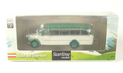 Gräf & Stift 120 OGL Glockner Bus (grauweiss/patinagrün) 1:87 Starline Models