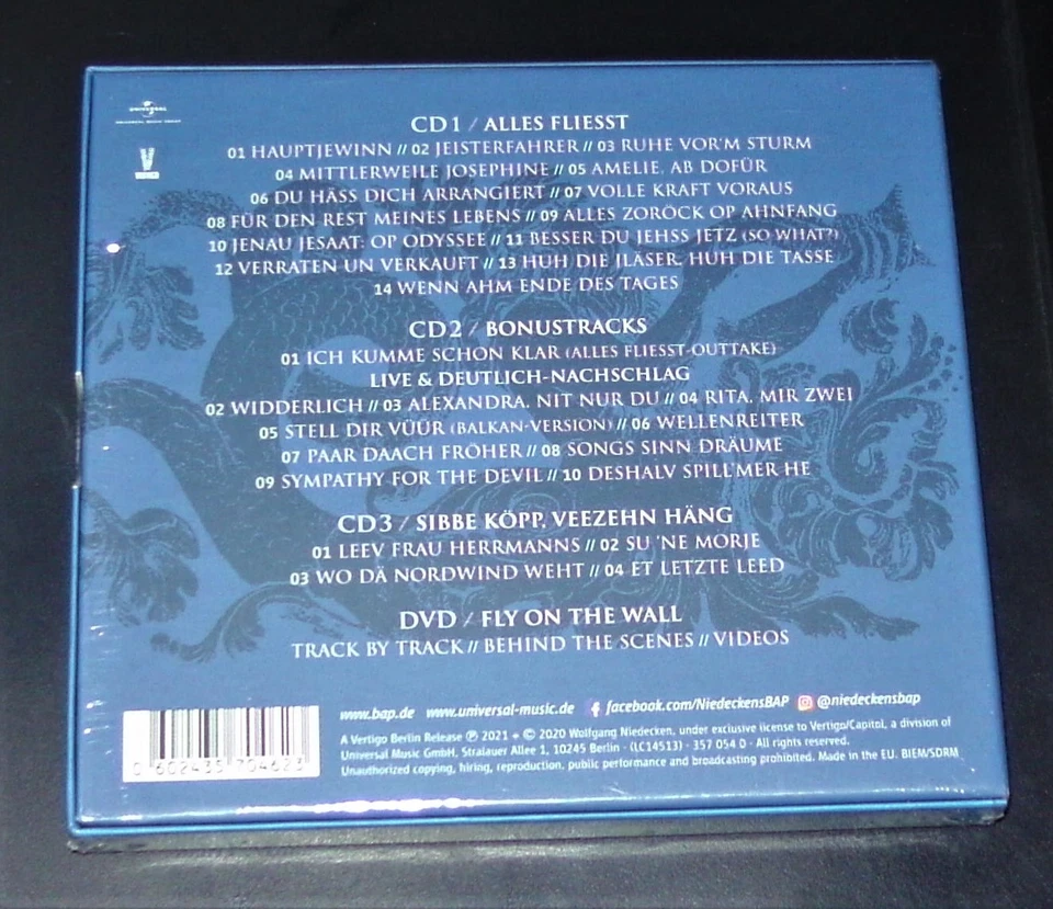Niedeckens Bap Alles Fliesst Limited Birthday Edition 3 CD+DVD New & Boxed - Image 2 of 4