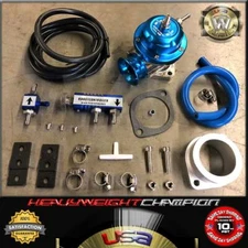 Blue Pro Series Manual Boost Controller Bypass+Turbo Blow Off Valve RS BOV 30PSI
