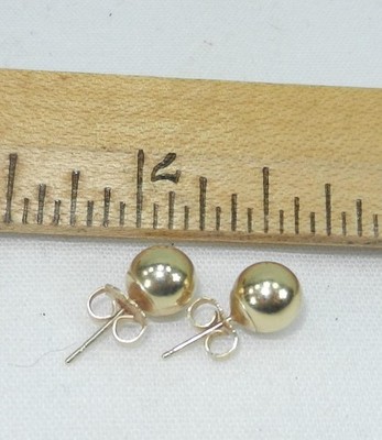 14 Karat Gold JCM Jacmel Kugel Ohrstecker!!