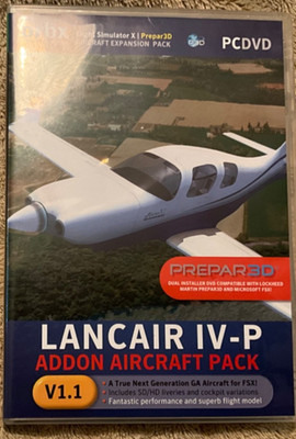 ORBX LANCAIR IV-P Aircraft Pack Pc Add-On Microsoft Flight Simulator X VGC HTF