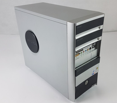 Medion MEDMT162 PCMT6 PC Micro Desktop Tower Gehäuse Case Grau Schwarz
