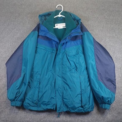Columbia Bugaboo Winter Jacket Men's L Vintage 90s Aqua/Blue/Purple/Green