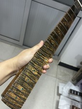 Unique flame Maple Stainless round 22frets Electric guitar neck gloss DIY part