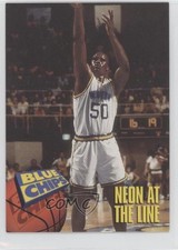 1994 SkyBox Blue Chips Shaquille O'Neal Neon at the Line #72 HOF 11qd