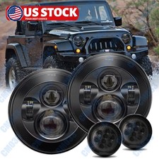 New 2007-2018 For Jeep Wrangler Jk 7inch Round Led Headlights Turn Signal Lights New 2007-2018 For Jeep Wrangler Jk 7inch Round Led Headlights Turn Signal Lights