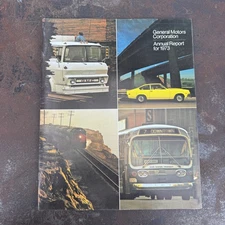 Vtg 1973 GM General Motors Annual Report Chevrolet, Pontiac, Oldsmobile, Buick
