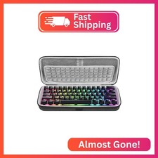 GEEKRIA 60 Compact Keyboard Case, Hard Shell Travel Carrying Bag for 61 Keys Co