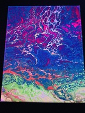 8x10 Acrylic Pour Painting