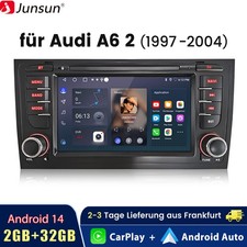 Für Audi A6/4B2/4B5/C5 1997-2005 Carplay 2+32G Android14 Autoradio GPS Navi WIFI