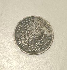 1943 Great Britain George VI Half Crown Coin