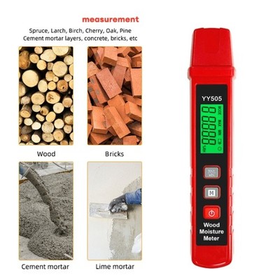 Two Pin Digital Moisture Meter 0~58% Humidity Tester Damp Detectors