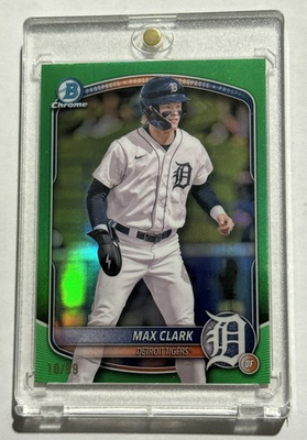 #ad 2025 Bowman Chrome Max Clark #BCP 24 Green Refractor 99 Detroit $25.00