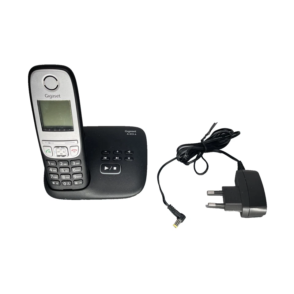 Gigaset A415A, Schnurloses DECT Telefon mit Anrufbeantworter Schwarz - geprüft - Bild 2 von 4