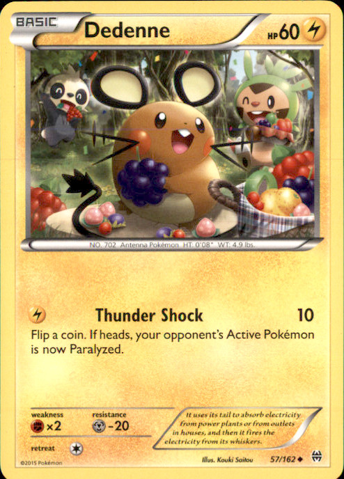 Dedenne Uncommon XY - BREAKthrough 57/162 NM Kouki Saitou 2015
