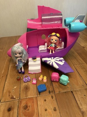 Shopkins Flugzeug Spielset mit Skyanna Puppe und Gemma Stone Puppe