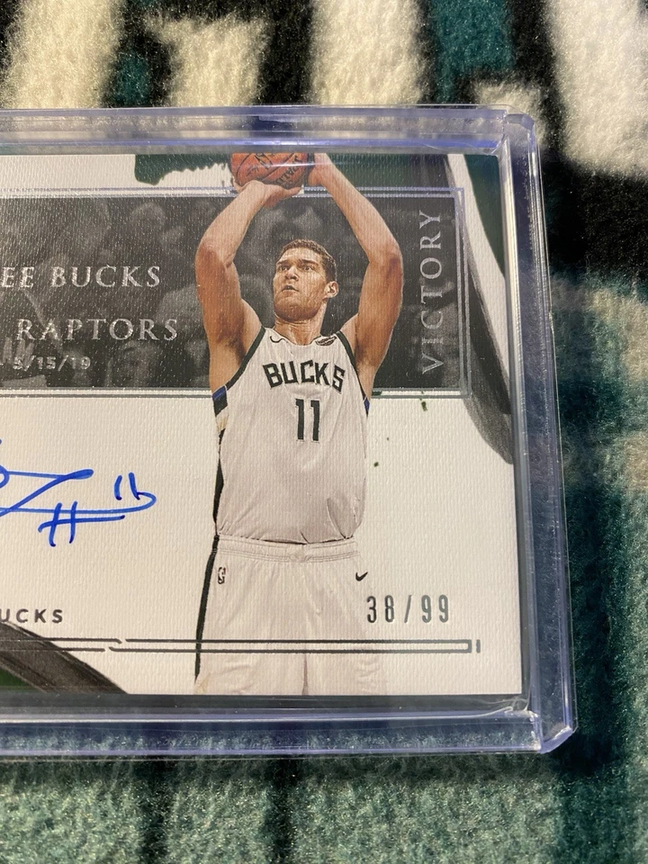 BROOK LOPEZ 38/99 AUTO 2021 IMPECABLE SIN CIRCULAR REDES AUTÓGRAFOS BUCKS LAKERS CORTADORAS Foto 4 de 4