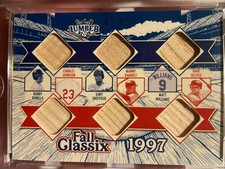2025 Leaf Lumber Williams/Manny/Bonilla/Justice/Sheffield 6 Game Used Bat 7/12