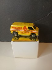 Vintage 1974 Hot Wheels Paramedic Ambulance Van Yellow Hong Kong 7661
