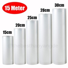 Vakuumrollen Vakuum Vakuumierbeutel f&uuml;r Vakuumier 15 20 25 28 30cm x 15 Meter