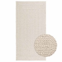 Teppich Zizur Creme 80X150 Cm Jute-Optik Indoor Und Outdoor