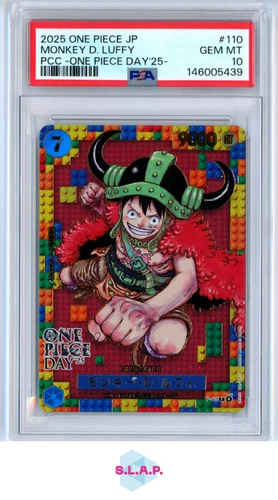 MONKEY D.LUFFY ONE PIECE JAP PREMIUM CARD COLL-ONE PIECE DAY '25- 2025 110 PSA 10