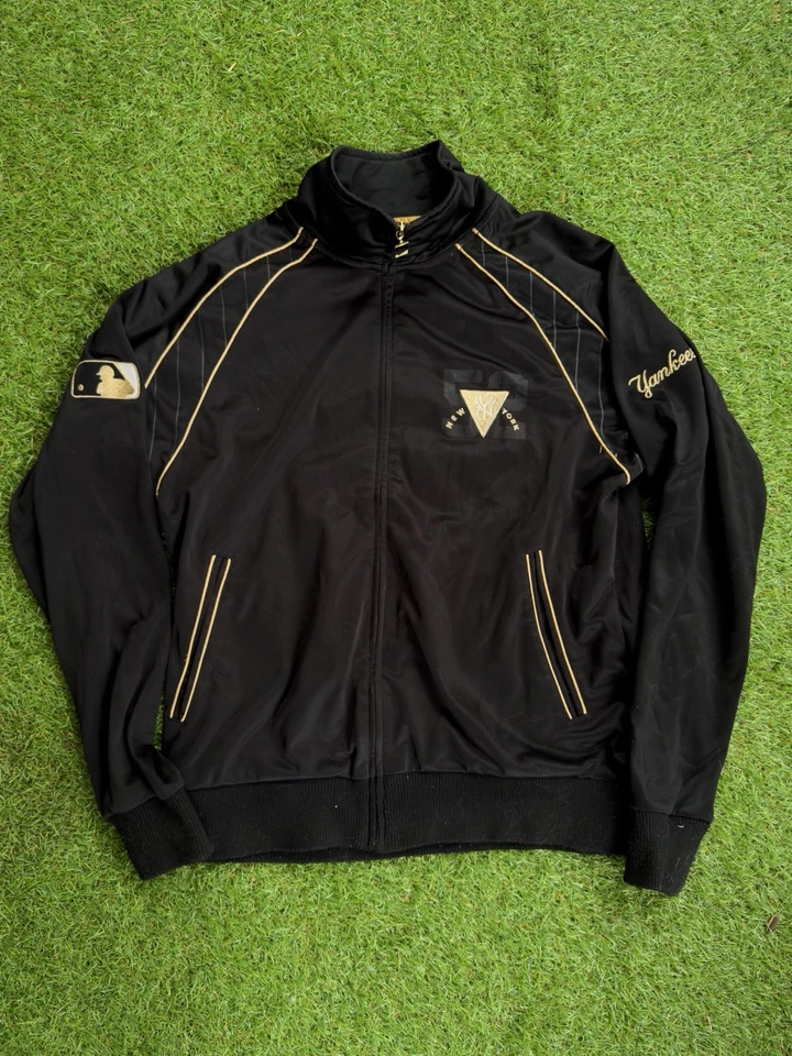 Majestic Athletic veste de survêtement zippée MLB New York Yankees noir/doré L - Photo 1/4