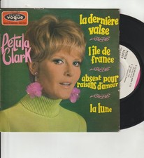 Vinyle 45 tours (languette)  Petula Clark  La dernière Valse  (1967)
