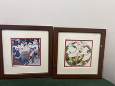 Beryl Cook Framed Prints The Twins and Sabotage Set of 2