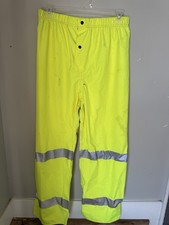 Reflective Safety Pants Mens Work Uniform High Visibility NASCO Style 101PFY Med
