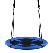 Goplus 40" Flying Saucer Tree Swing Gaming Play Set Fun Kids Christmas Gift Blue
