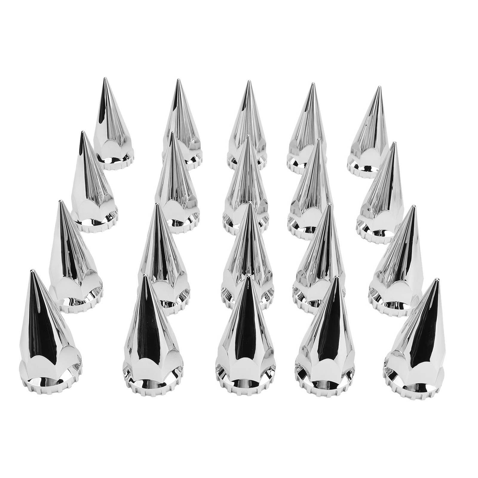 33mm Chrome Spiked Lug Nut Cover For Trucks Trailers Recommended