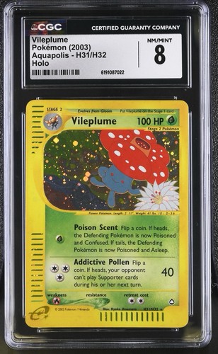 Vileplume graded CGC 8 for sale on eBay