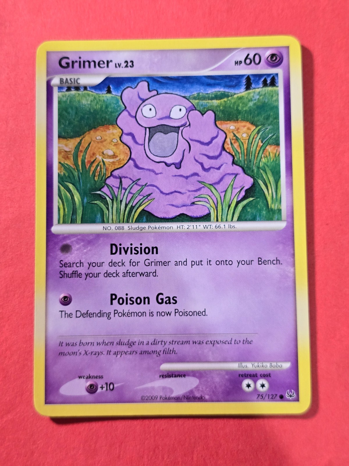 2009 Pokemon TCG Platinum #75 Grimer, C, NF/H, cd38
