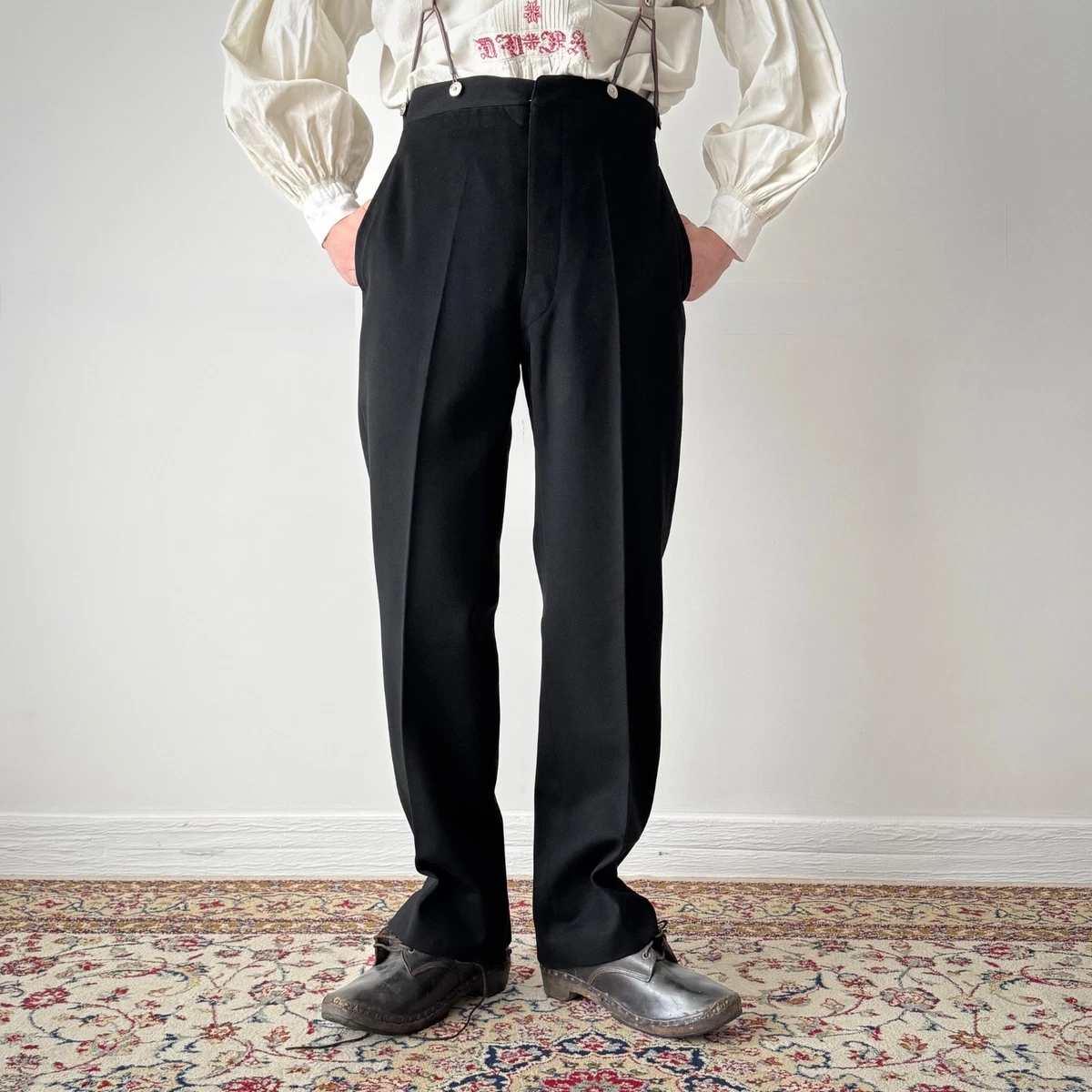 100% Wool Vintage Pants 1920s Decade for Men for sale | eBay