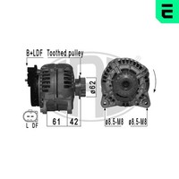 Era Lichtmaschine Generator Lima 210581A 14V FüR Vw Transporter T5 Bus 7HB 7HJ