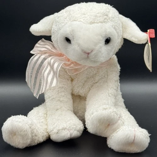 Vintage 2002 Ty 10 Years Beanie Babies Lullaby Plush Lamb New With Tags