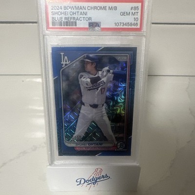 2024 Bowman Chrome M/B Shohei Ohtani #85 Blue Refractor PSA 10 /150 POP 4!!