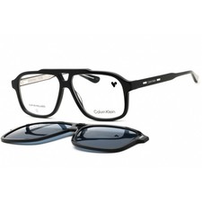 Calvin Klein Men's Sunglasses Dark Grey Acetate Full Rim CK24549MAG-SET 021