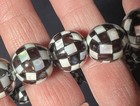 Vintage Harlequin Abalone Beads In Various Styles  — photo 6