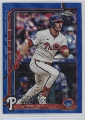 2025 Topps Chrome Update Blue Wave Refractor 62/150 Max Kepler #USC91 17uv