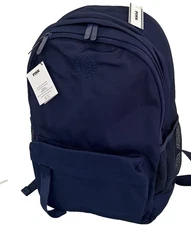 NEW Victoria’s Secret PINK Ivy Classic Canvas School Laptop Backpack NAVY BLUE