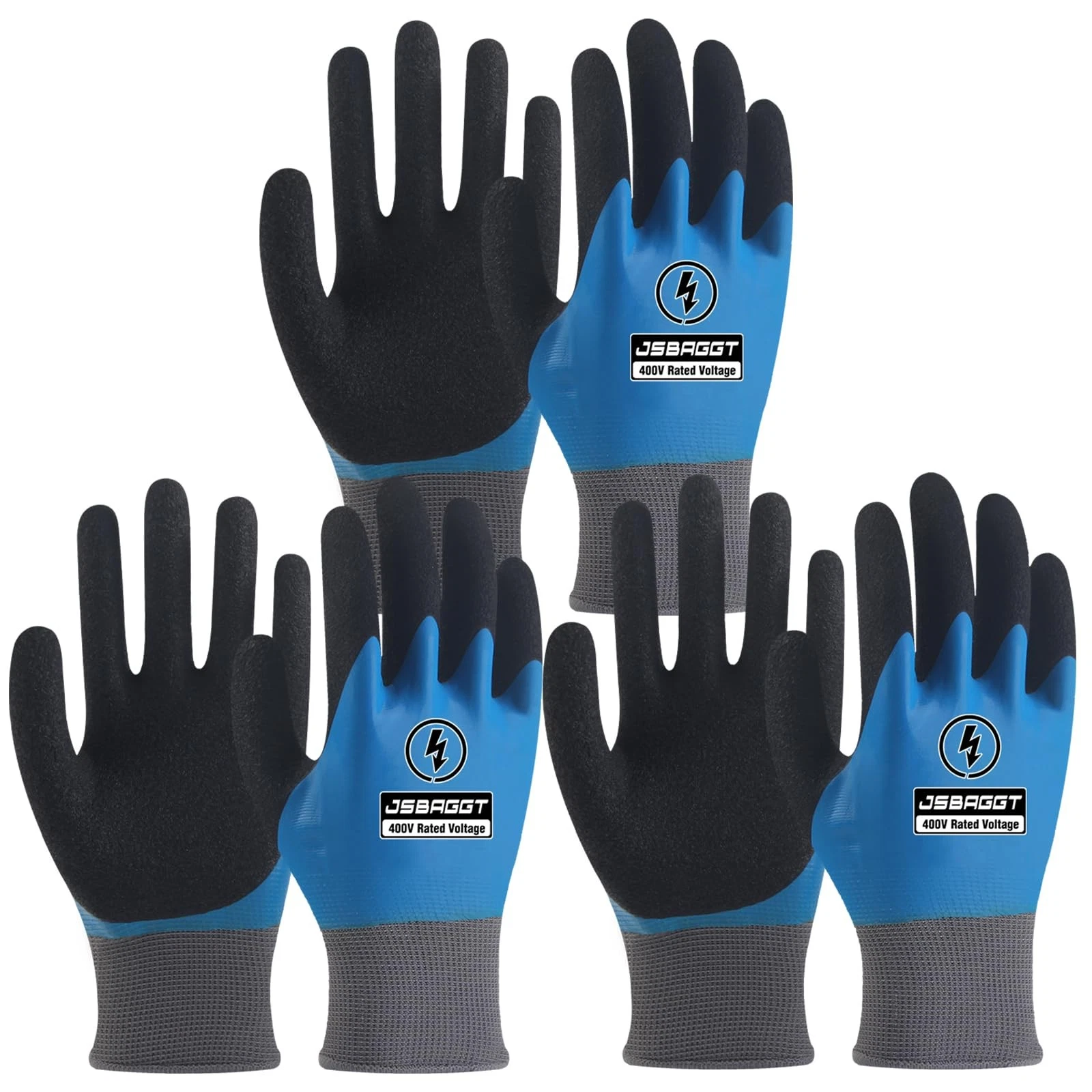 Insulated Electrician Gloves 400V High Voltage Resistant,Flame Retardant Full...