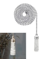 Fancy For Crystal Pendant Toilet Handle with Pull Cord for Light Switch in