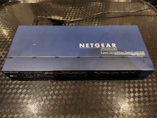 Netgear ProSafeFS108Pv3 8 Port Switch 10/100Mbps W/ 4 PoE Ports + 4 Non-PoE - Picture 7 of 12