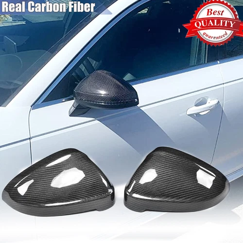 Carbon Fiber Side Mirror Cover Caps for Audi B9 A4 S4 A5 S5 RS5 2017-19 Replace