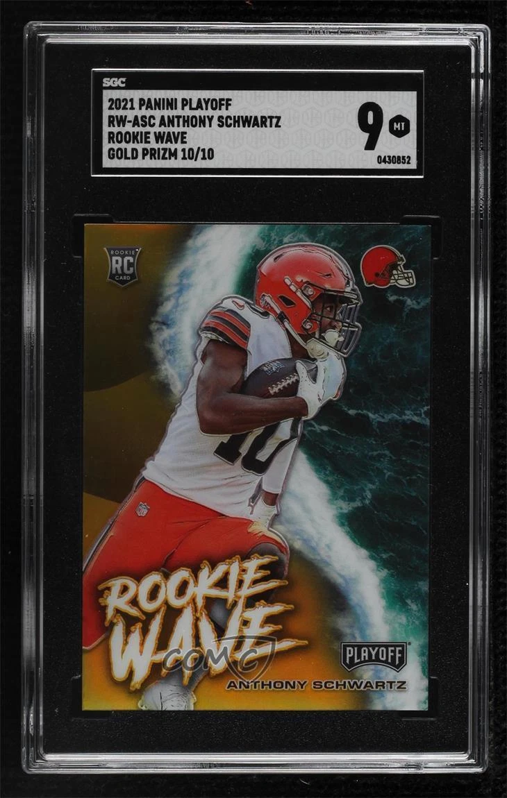 Anthony Schwartz Panini Playoff Rookie Wave #RWASC Gold