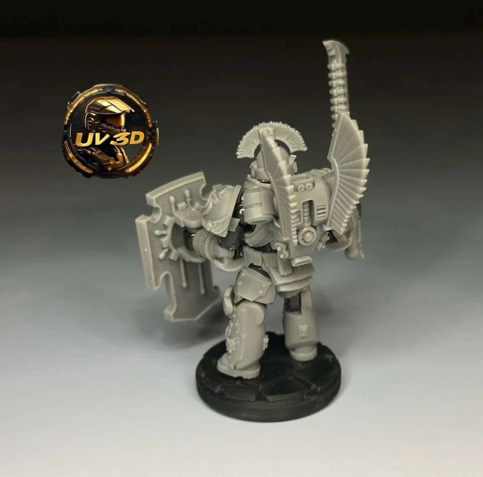 Mega Construx Custom Armor Kit Completo Warhammer 40k Figura Campeón Foto 3 de 4